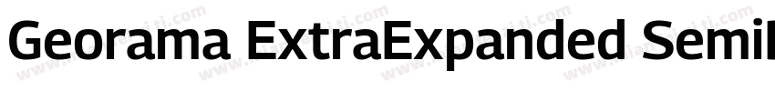 Georama ExtraExpanded SemiBold字体转换